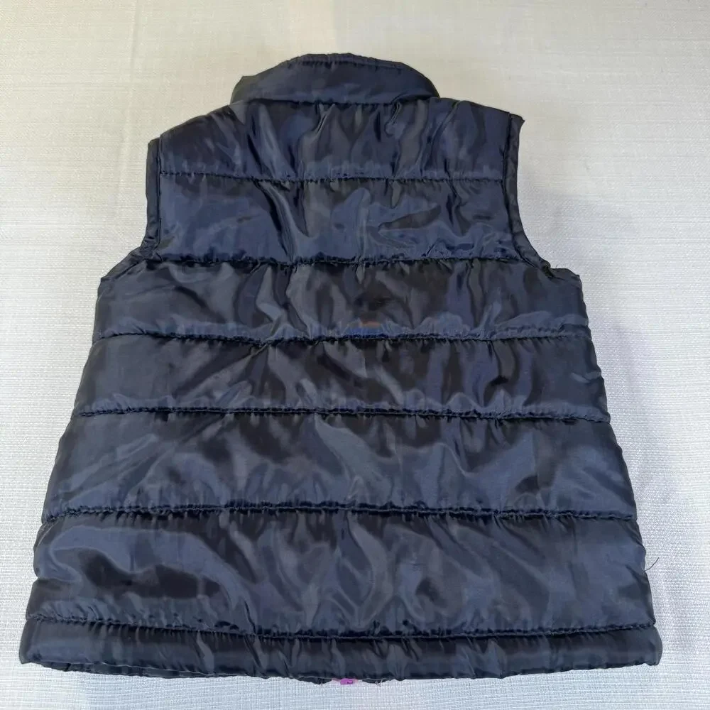 Vintage Baby Kids OshKosh B'Gosh 18‎ Mo. Puffer Vest Blue / Purple